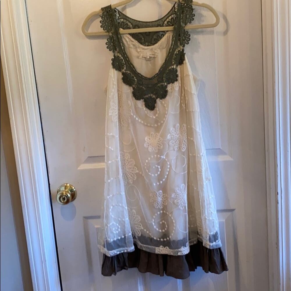 Areve L lace and crochet dress